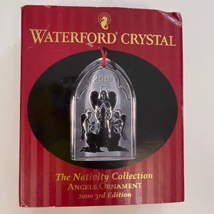 Waterford Crystal Nativity Angels Ornament 2000
